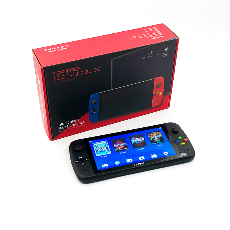 Find PS7000 32GB 64GB 10000 Games 128 Bit 7 inch HD Retro Handheld Game Console Support PS NEOGEO N64 SFC GBA MD Arcade Game Player with Wired Gamepad for Sale on Gipsybee.com with cryptocurrencies