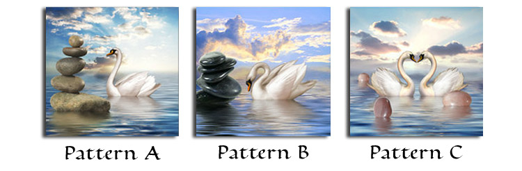 swans lover diamond painting