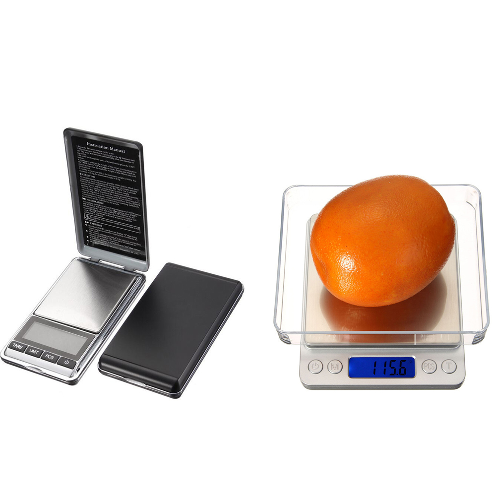 

2pcs DANIU 3000g 0.1g Digital Pocket Scale+DANIU Electronic Pocket Mini Digital Gold Jewelry Weighing Scale 500g 0.01g