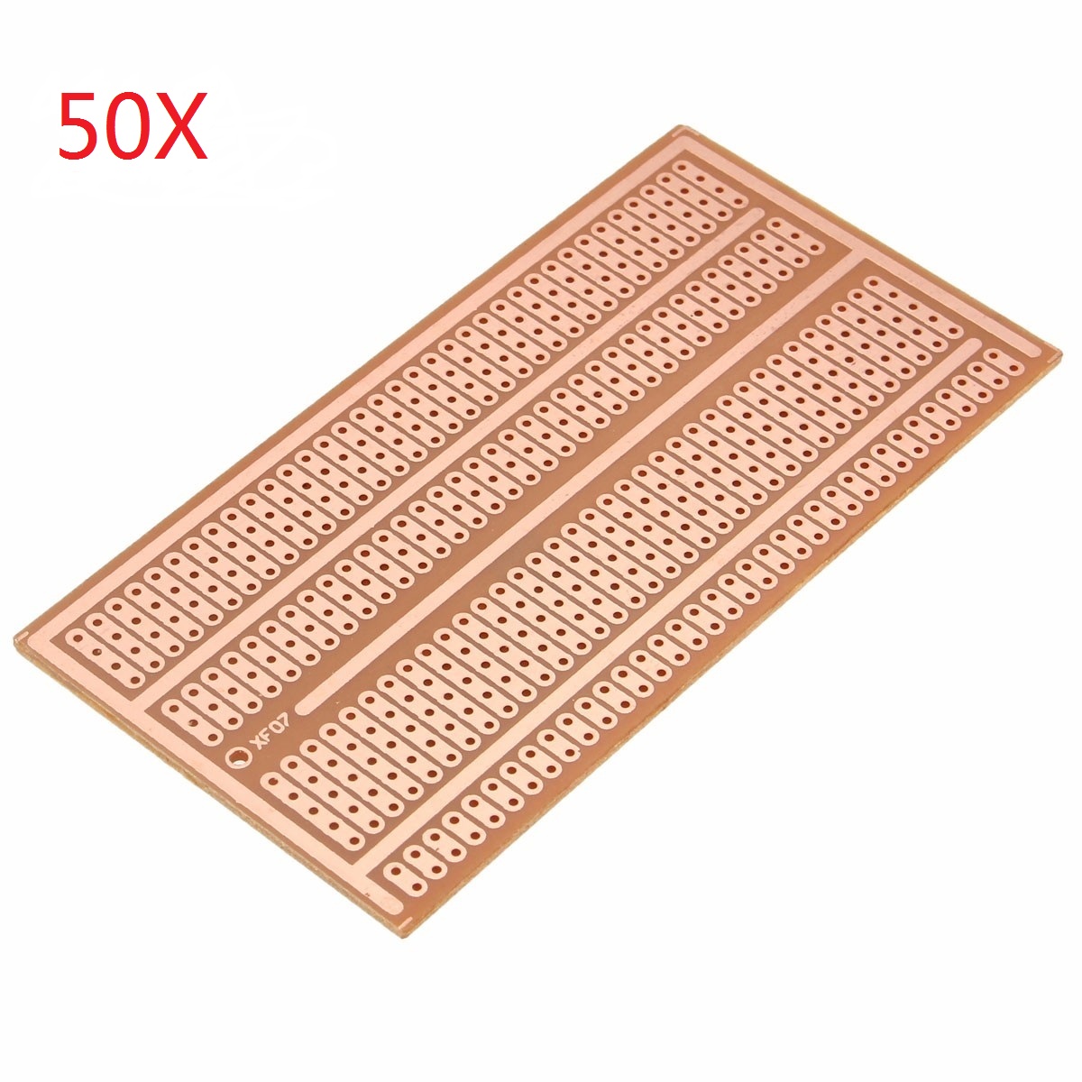 

50pcs 5X10cm Single Side Copper Prototype Paper PCB Breadboard 2-3-5 Joint Hole