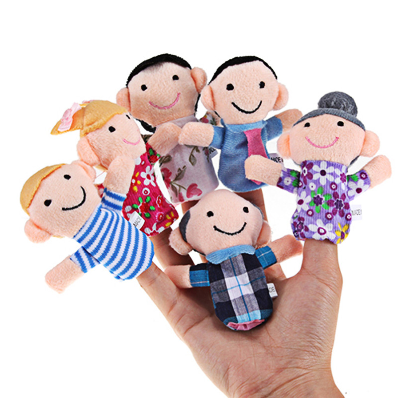 

Funny Family Finger Puppets Story Set Toy Gift for Kids Baby