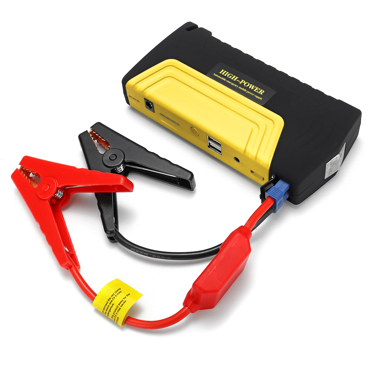 

Portable Car Jump Starter 600A Peak 12V 68800mAh Emergency Battery Booster Pack with Safety Hammer Flashlight