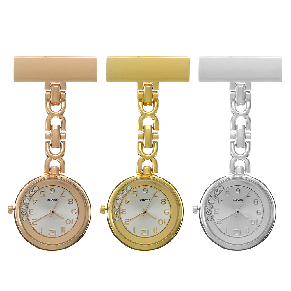 

Casual Style Crystal Vintage Stainless Steel Pocket Watch