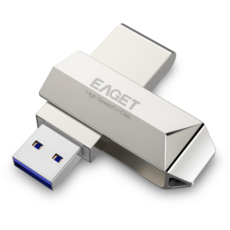 Find Eaget F70 USB 3 0 128GB Metal USB Flash Drive U Disk Pen Drive 360 Degree Rotation for Sale on Gipsybee.com with cryptocurrencies