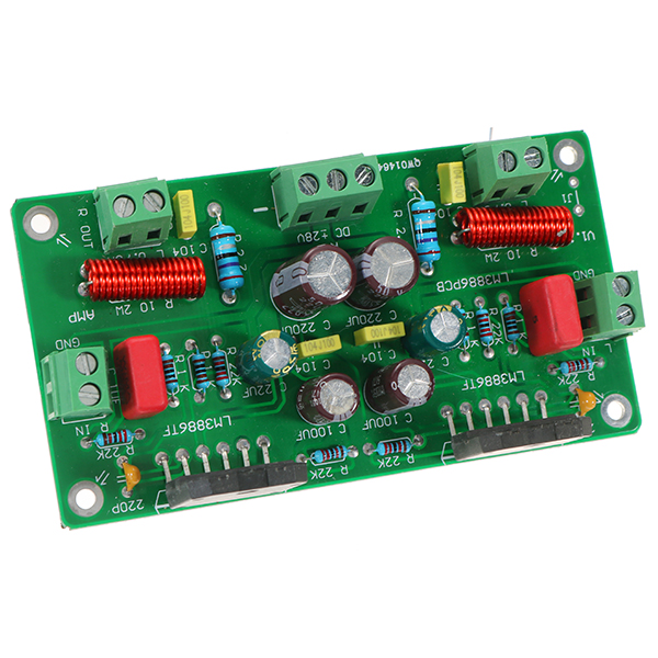 

LM3886 HiFi TF Stereo Amplifier Assembled AMP Board 68W+68W 4ohm 50W*2 / 38W*2 8ohm