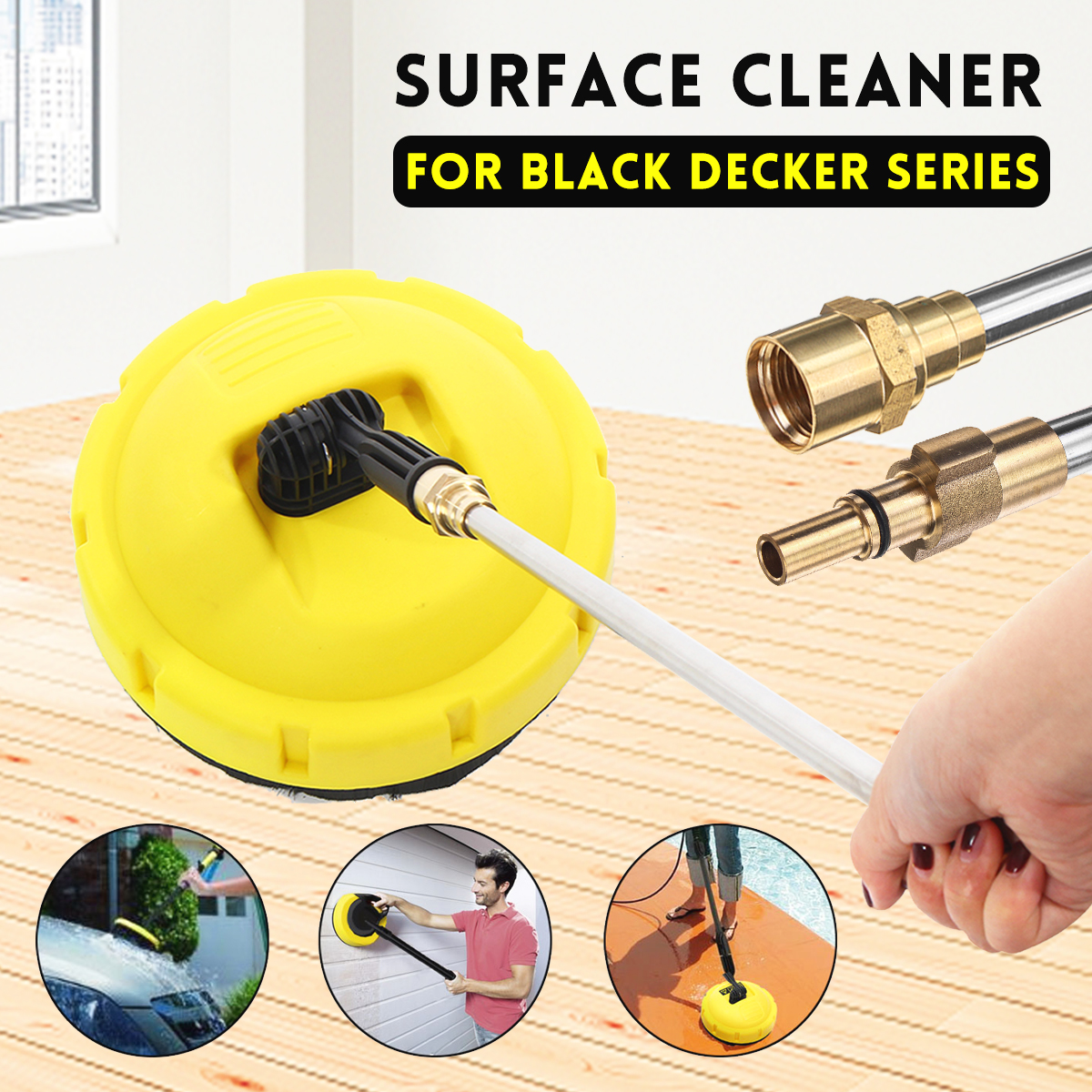 

Rotary Surface Pressure Washer Deck Wall Patio Cleaner Surface Cleaning Machine Floor Brushing For Black Decker