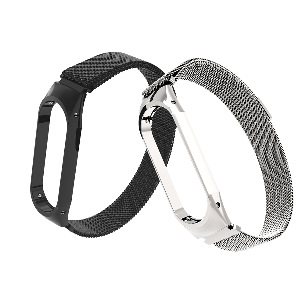 

Bakeey Anti-lost Watch Band Milanese Magnetic Stainless Steel Watch Strap for Xiaomi Mi band3 Non-original