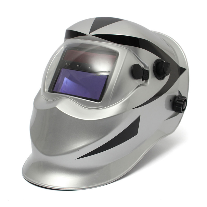 

Solar Auto Darkening Welder Mask Helmet Electrowelding Welding TIG MIG Welder Lens Mask Dark Blue/Red
