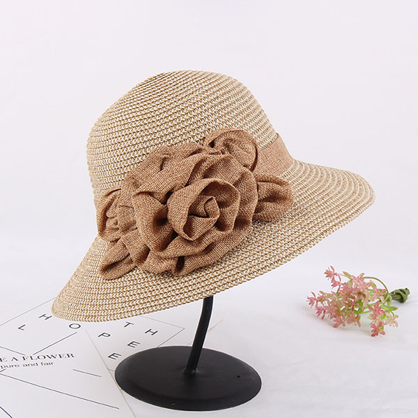 

Women Summer Wide Brim Floppy Sun Straw Hat Casual Beach Sunshade Bucket Hat