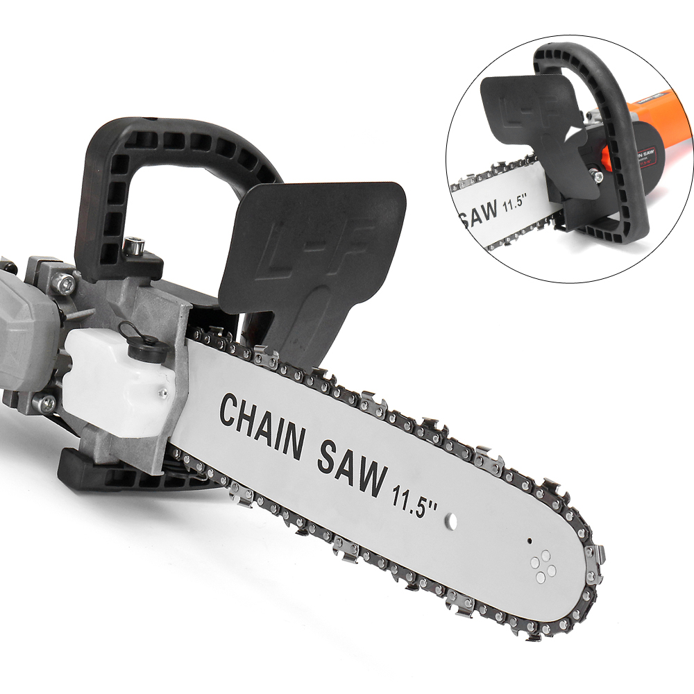 

Drillpro Upgrade 4th. 11.5 Inch Chainsaw Bracket for 100 Angle Grinder Woodworking Chain Saw