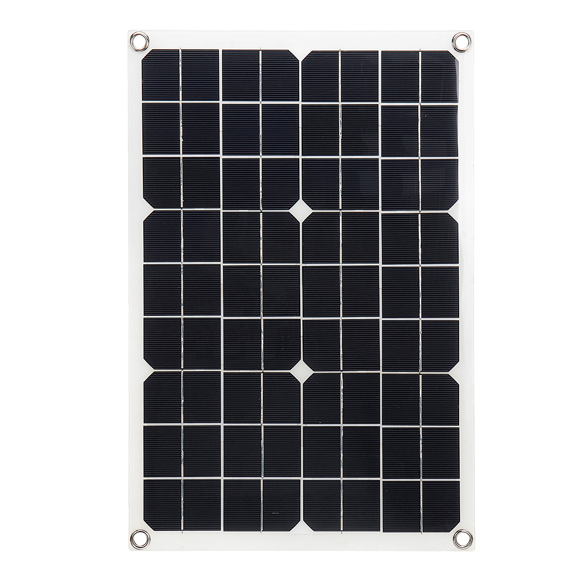 

20W 430*280*2.5mm Monocrystalline Solar Panel with 18V DC Plug & 5V USB Output High Efficiency & Light Weight