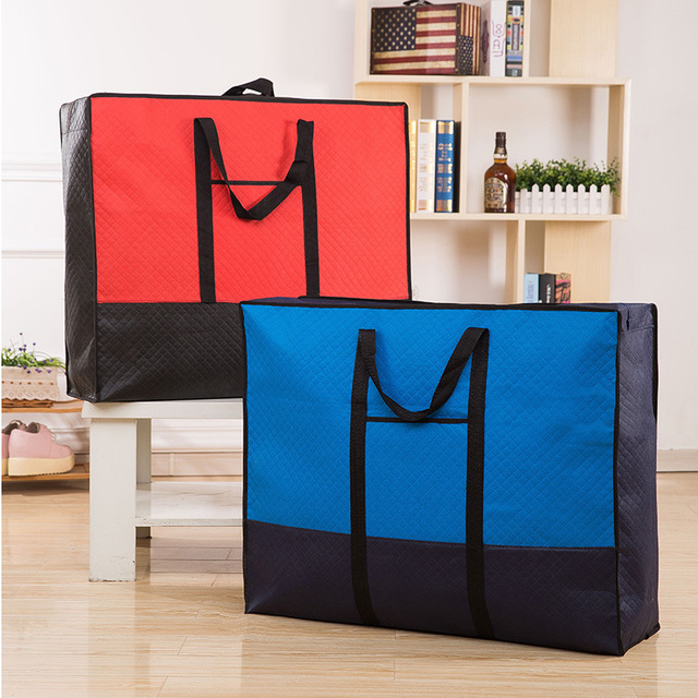 

Moisture-proof Cotton Quilt Storage Bag Non-woven Embossing Moving Bag Large-capacity Portable Duffel Bag Storage Packing Bag