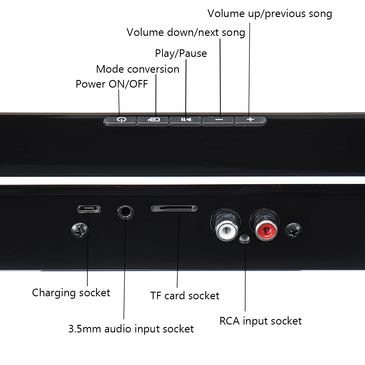 Wireless bluetooth Soundbar TV Stereo Speaker Subwoofer Sound Bar Home Theater Home Audio Speaker