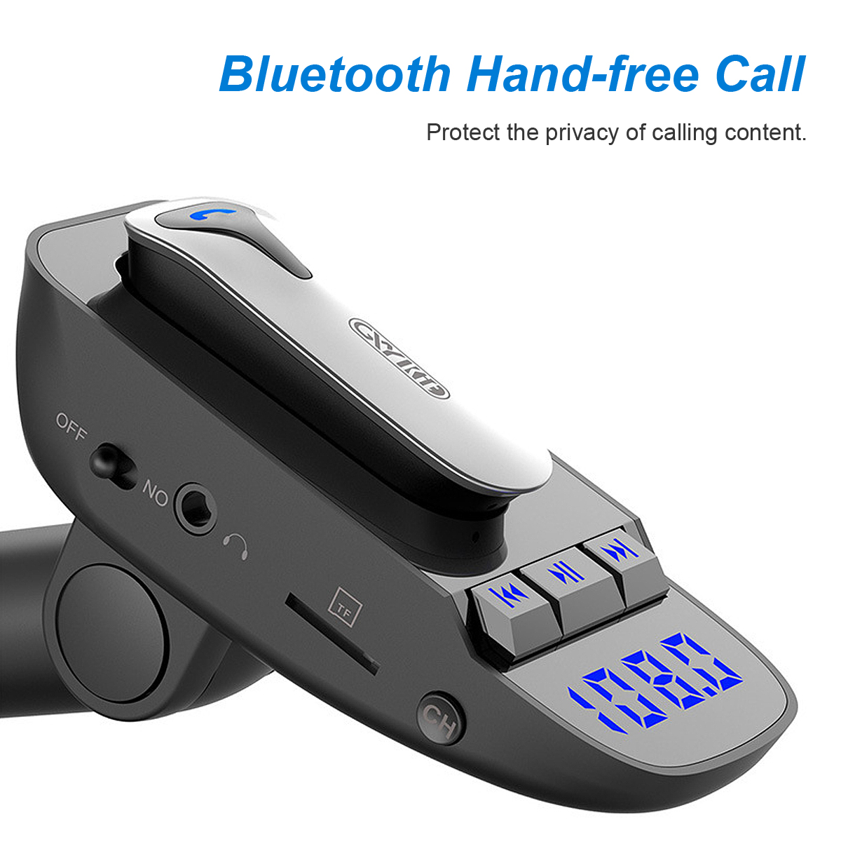 ER9 sans fil Bluetooth mains libres Auto FM Transmetteur FM Lecteur MP3 avec écouteurs