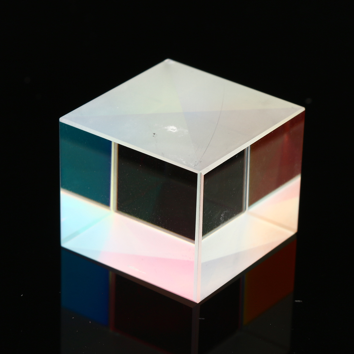 

4Pcs 20x20x17mm Defective Cross Dichroic Glass X-Cube Prism Cube RGB Combiner Splitter Prism