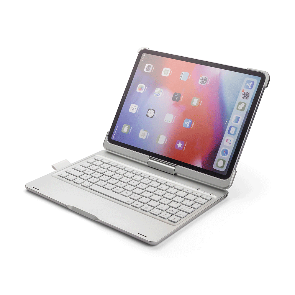 

Alluminum Alloy 7 Colors Backlit 360º Rotation Wireless bluetooth Keyboard For iPad Pro 11 Inch 2018