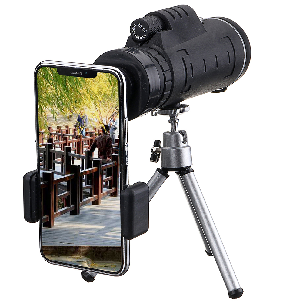 

IPRee® 40X60 Monocular Optical HD Lens Telescope + Tripod + Mobile Phone Clip