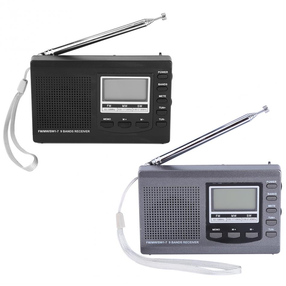 

HRD-310 Portable Mini FM MW SW Digital Alarm Clock FM Radio Receiver