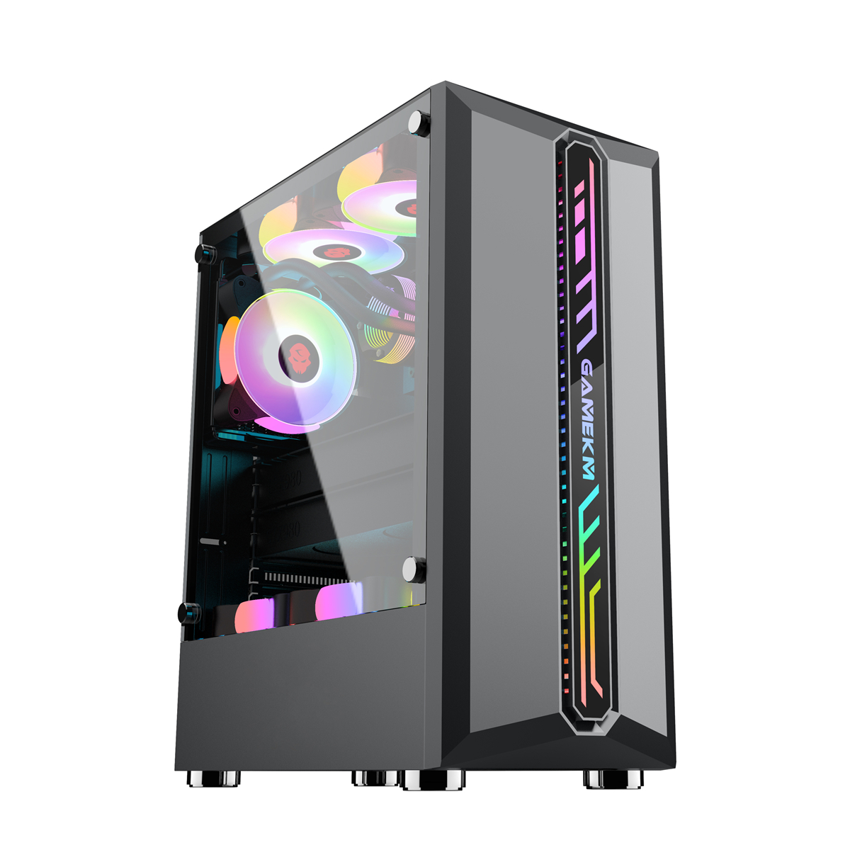 Find GAMEKM Computer Case Mid Tower ATX/M ATX/ITX Acrylic Side Panel RGB Gaming Computer PC Case USB 3 0/USB 2 0/HDD/SSD for Desktop PC Computer for Sale on Gipsybee.com with cryptocurrencies