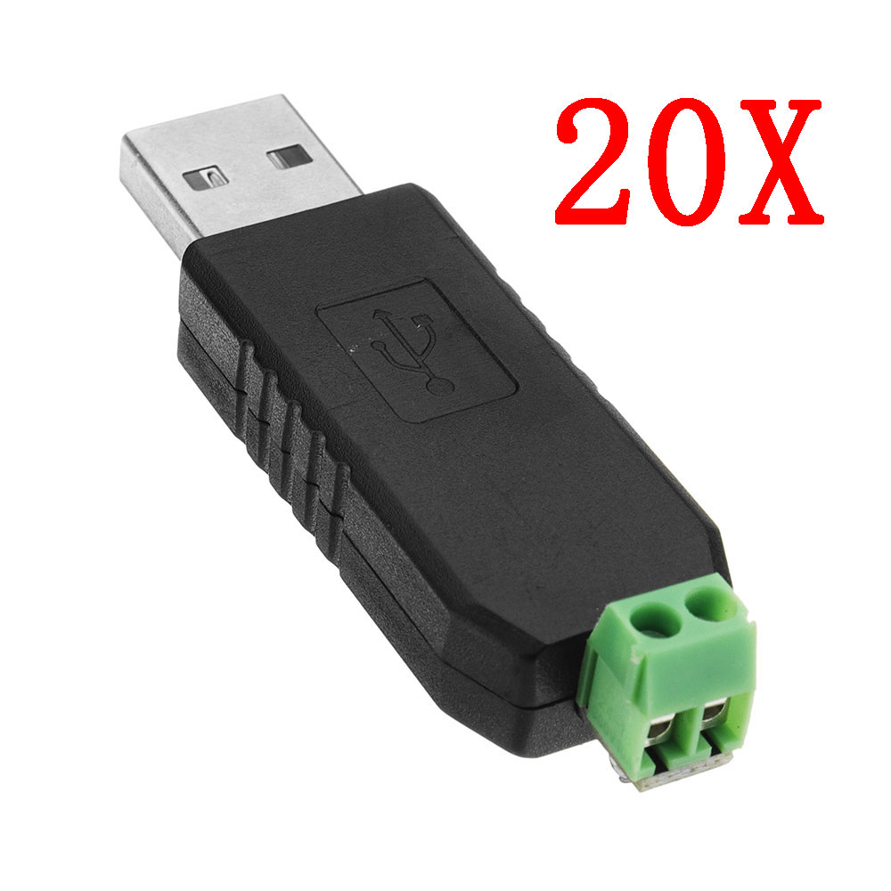 

20pcs USB To RS485 Converter Module USB To TTL / RS485 Dual Function Dual Protection Support LED Display Communication Data