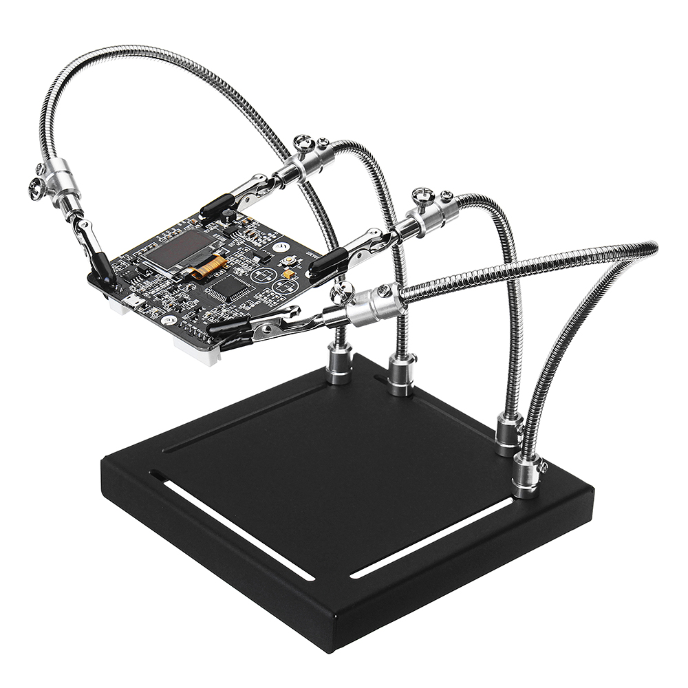 

YP-001 Metal Base Universal 4 Flexible Arms Soldering Station PCB Fixture Helping Hands Four Hand UPGRADE VERSION