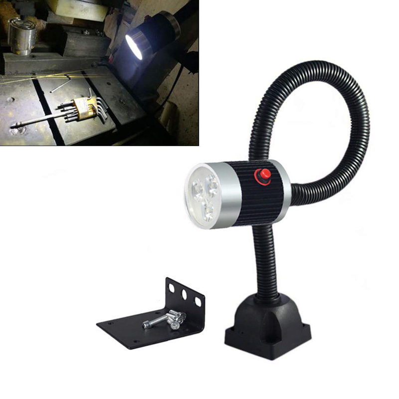 

90-220V 3W 500mm SHCD 6006 Industrial CNC Machine Lathe Tool Light Milling Machine Work Light With Magnetic/Fixed Base