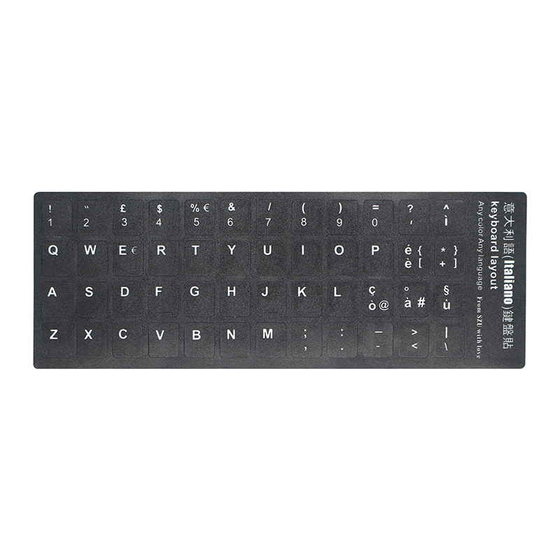 Standard Smooth Laptop Notebook Keyboard Stickers German Russian Spanish French Italian Arabic 6 Language 85