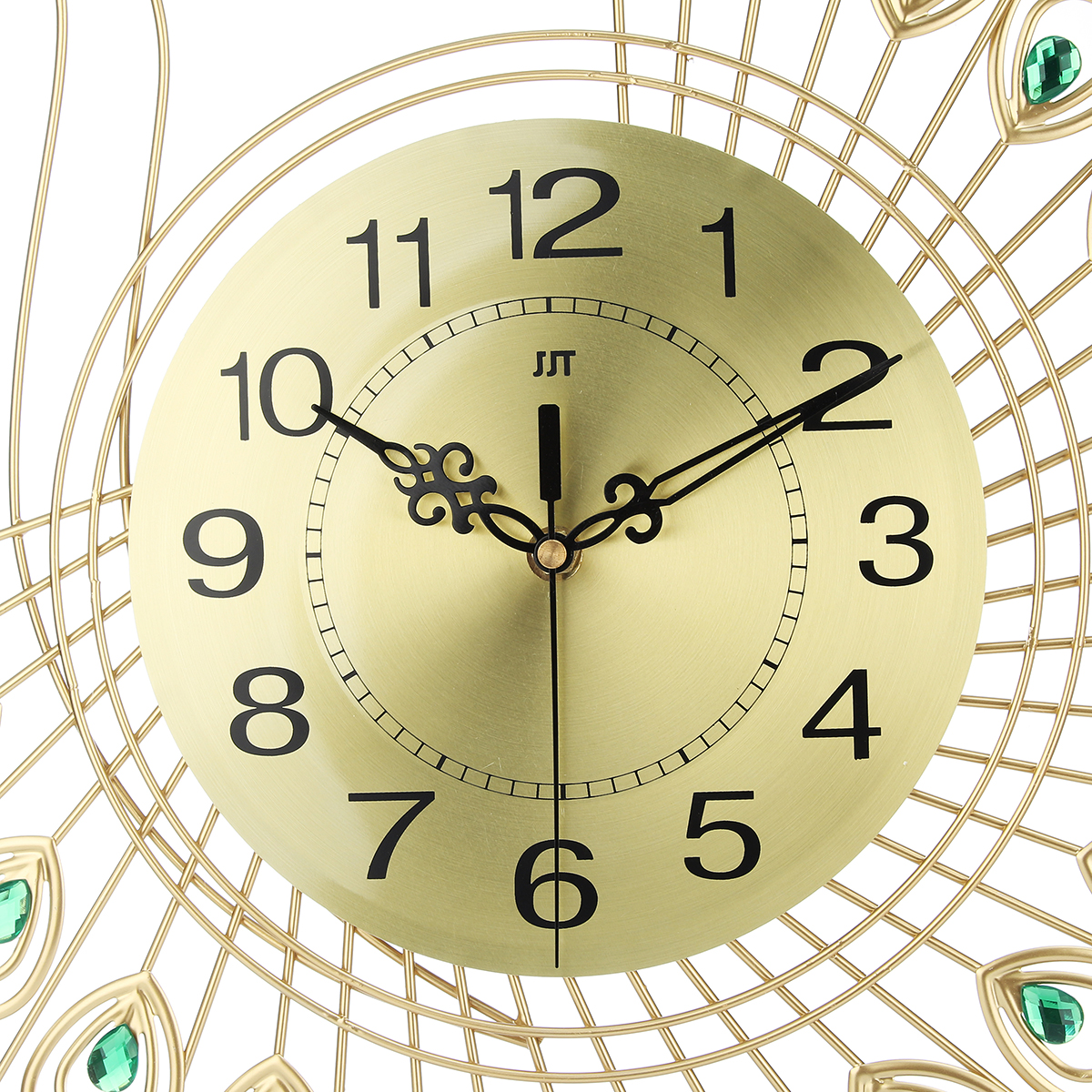 Find 53x53cm Large 3D Gold Diamond Peacock Wall Clock Metal Watch for Home Living Room Decoration DIY Clocks Crafts Ornaments Gift for Sale on Gipsybee.com with cryptocurrencies