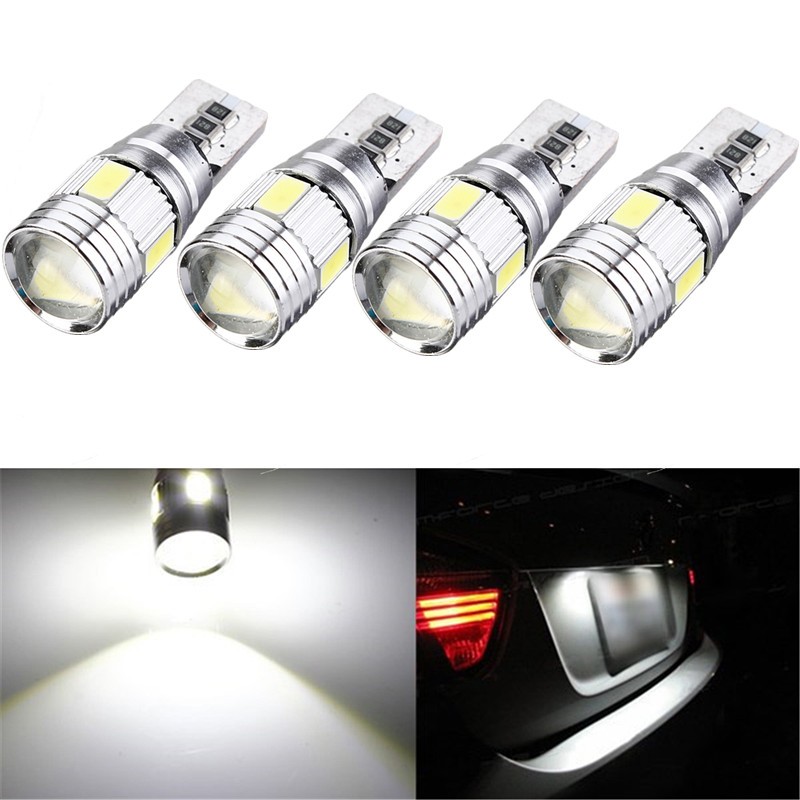 

T10 W5W 5630 LED Car Side Marker Lights Canbus Error Free Wedge Bulb Lamp 12V 2.5W White 4Pcs