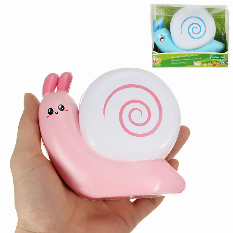 

Squishy Snail Pink Blue Jumo 12cm Slow Rising With Packaging Collection Gift Decor Toy