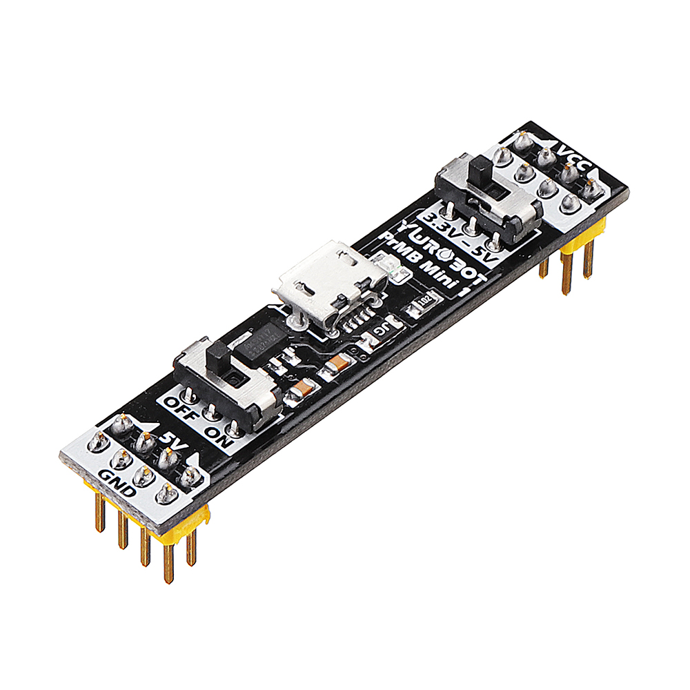 

5pcs YwRobot® Breadboard Power Supply Module Circuit Test 3.3V 5V Switchable For Arduino