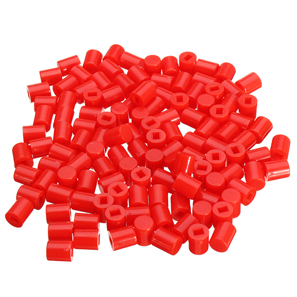 

100pcs 6 x 7mm Round Button Cap Hat Suitable For 8.5 x 8.5mm / 8 x 8mm Series Of Self-Locking Switch