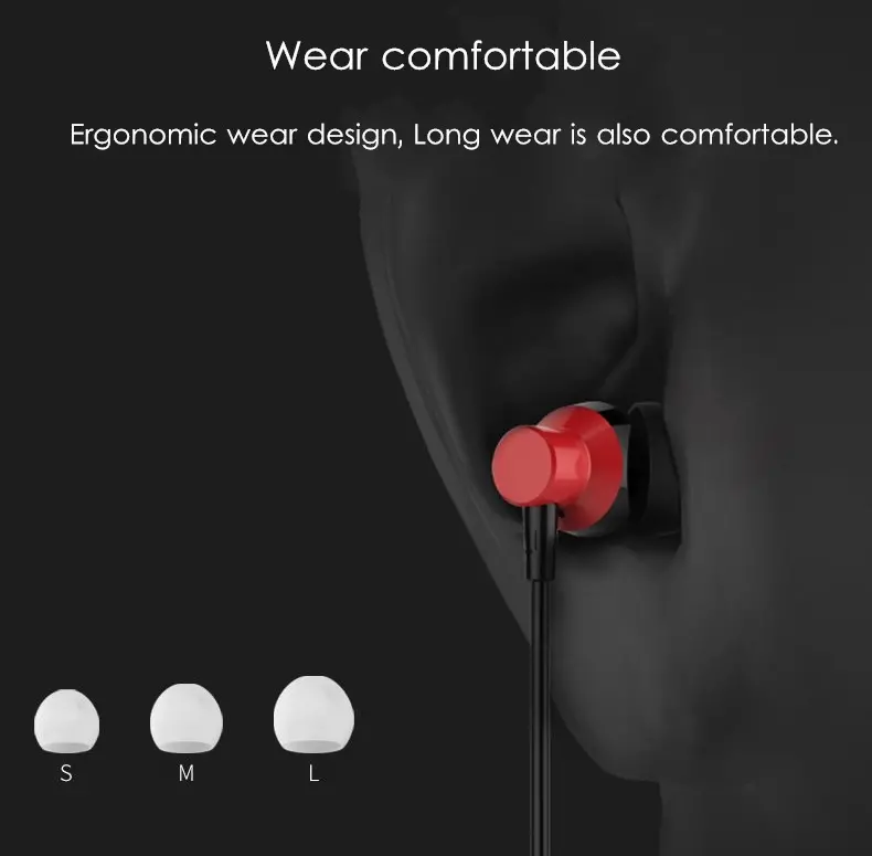 Remax RM-512 3.5mm Wired Music Earphone Heavy Bass In-ear Headphone for iPhone Samsung Xiaomi