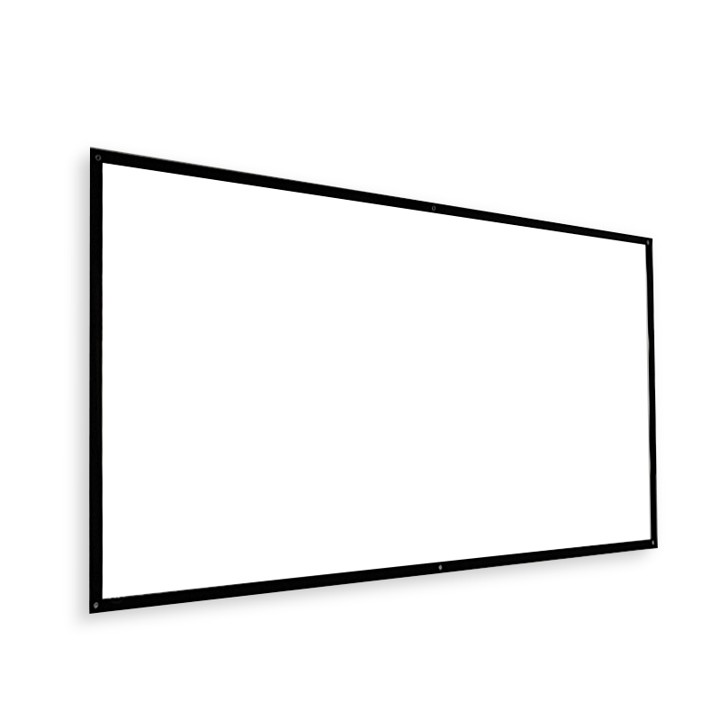 Find 120-Inch HD Portable Projector Screen White Plastic Simple Curtain HD 16:9 Throw Ratio for Movie Home Theater Indoor Outdoor for Sale on Gipsybee.com with cryptocurrencies