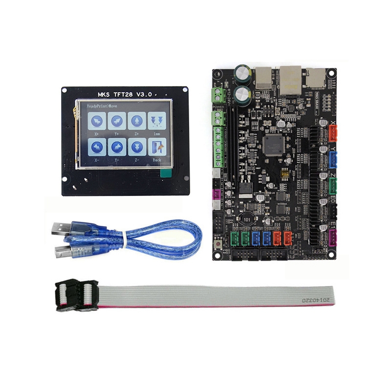 

MKS-SBASE V1.3 Mainboard Control Board + 2.8 Inch MKS-TFT28 Full Color LCD Touch Screen Support Power Resume Print For 3