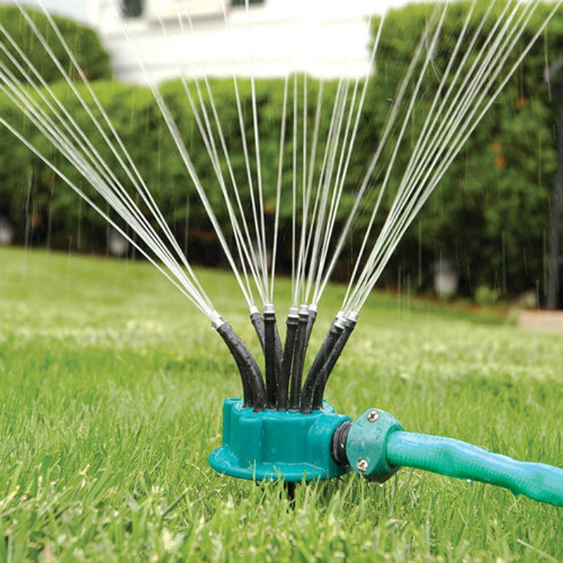 

360° Sprinkler Garden Irrigation Multi-nozzle Lawn Green Roof Cooling Rotation Sprayer