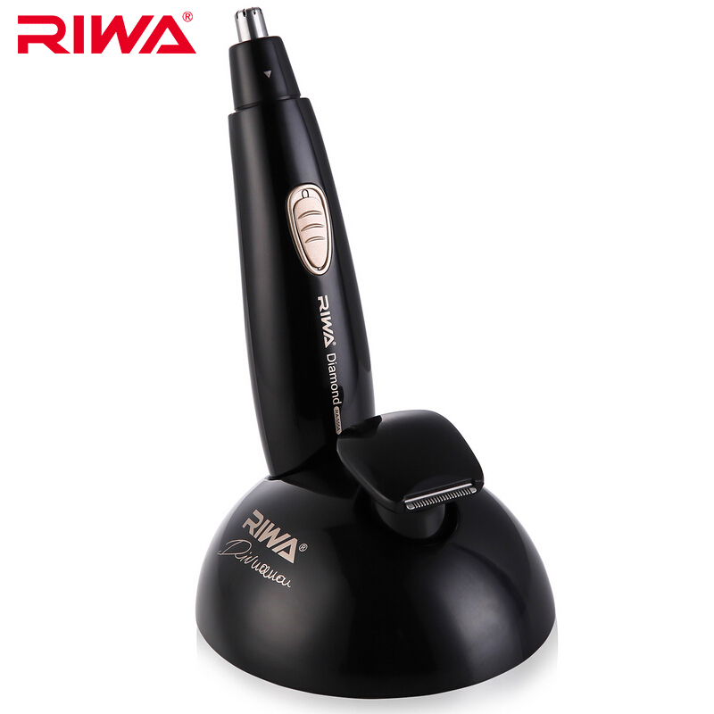 

RIWA RA-555A Waterproof Electric Nose Hair Trimmer Low Noise Ear Hair Shaver Clipper Rechargeable Eyebrows Facial Trimme