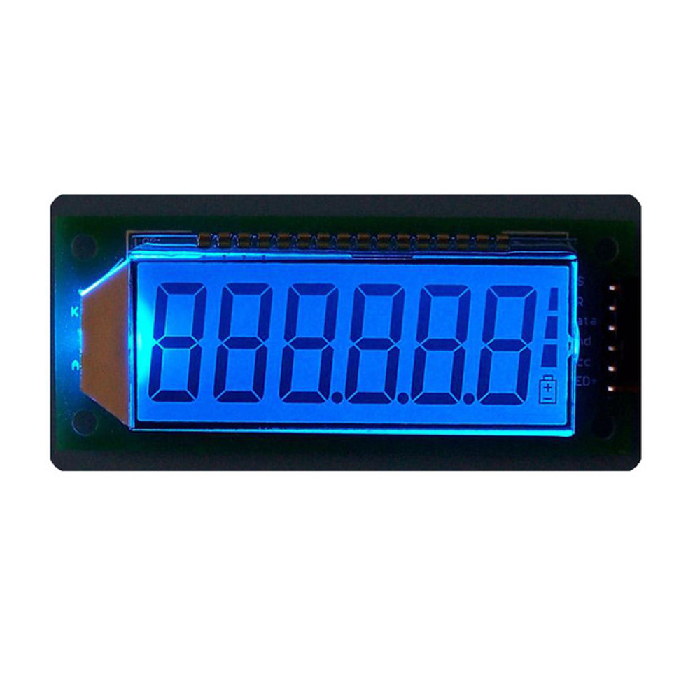 

5pcs Blue 6 Digit 7 Segment Digital 5V LCD Module Display Screen Board Build-in HT1621 Controller With Backlight