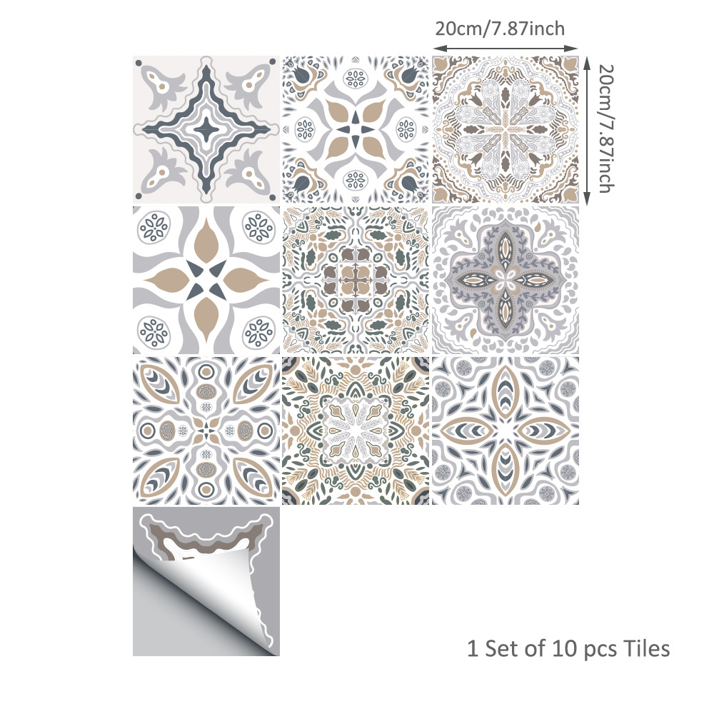 Tile Sticker-Orient-Tile Sticker Tile Sheet-Bathroom /& Kitchen