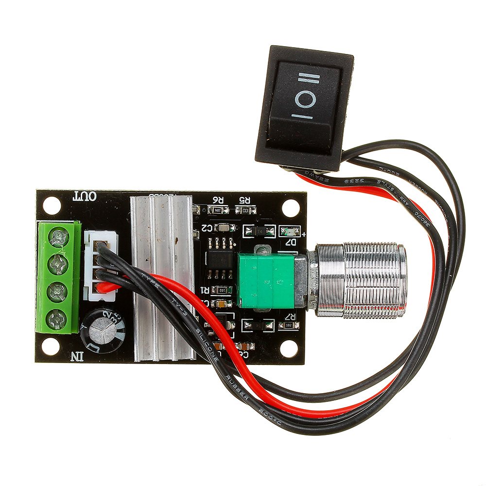 3A 12V 24V 28V 80W DC Motor Speed Control PWM Adjustable Variable Speed Switch