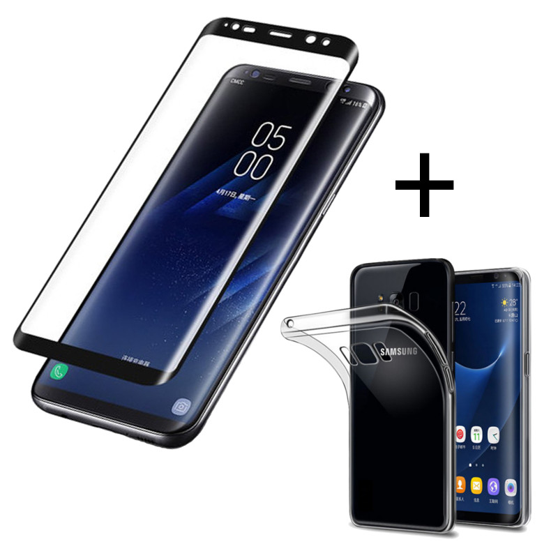 

Bakeey™ 3D Curved Edge Tempered Glass Film With Transparent TPU Case for Samsung Galaxy S8 Plus