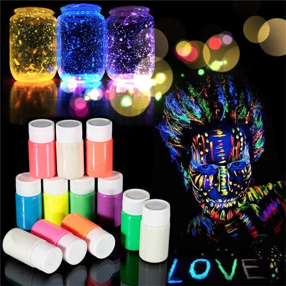 

DIY Graffiti Paint Luminous Body Painted Waterborne Noctilucan Pigment Acrylic Glow in the Dark Party Skin Paint