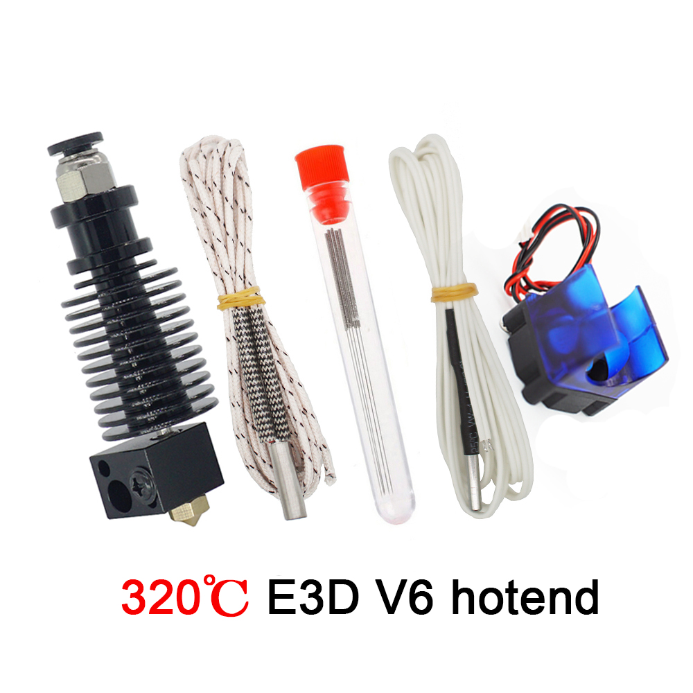 Creativity® V6 Hotend Kit High Temperature Version J-head 0.4/1.75MM Remote Extruder 12V 24V for 3D Printer 45
