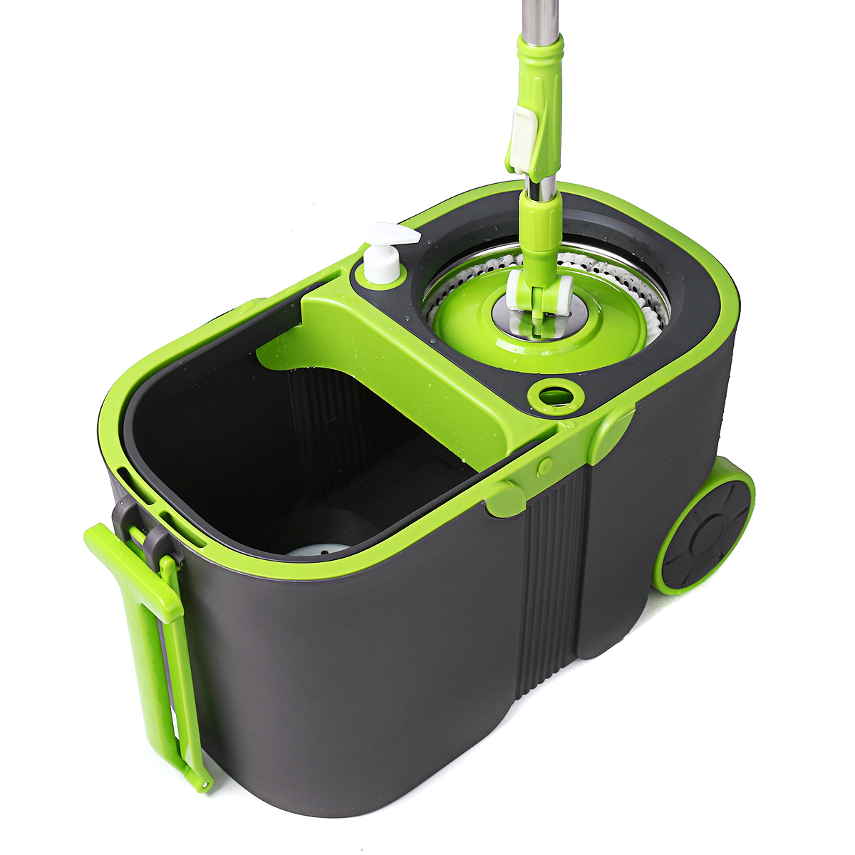 

360 Degree Spin Floor Mop Rotating Bucket Set With Wheels Home Cleaning Tools