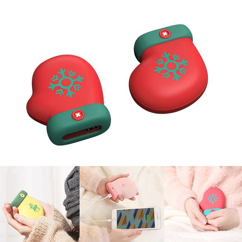 

IPRee® 5000mAh Mobile Power Bank Mini Charging Christmas Gloves Socks Small Peas Hand Warmer USB Portable