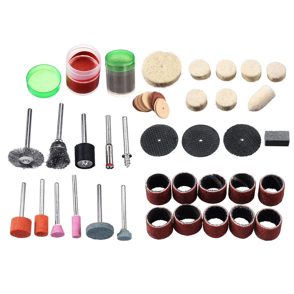 

105Pcs Polishing Wheel Electric Grinder Rotary Tools Accessory Kit for Sanding Grinding Polishing