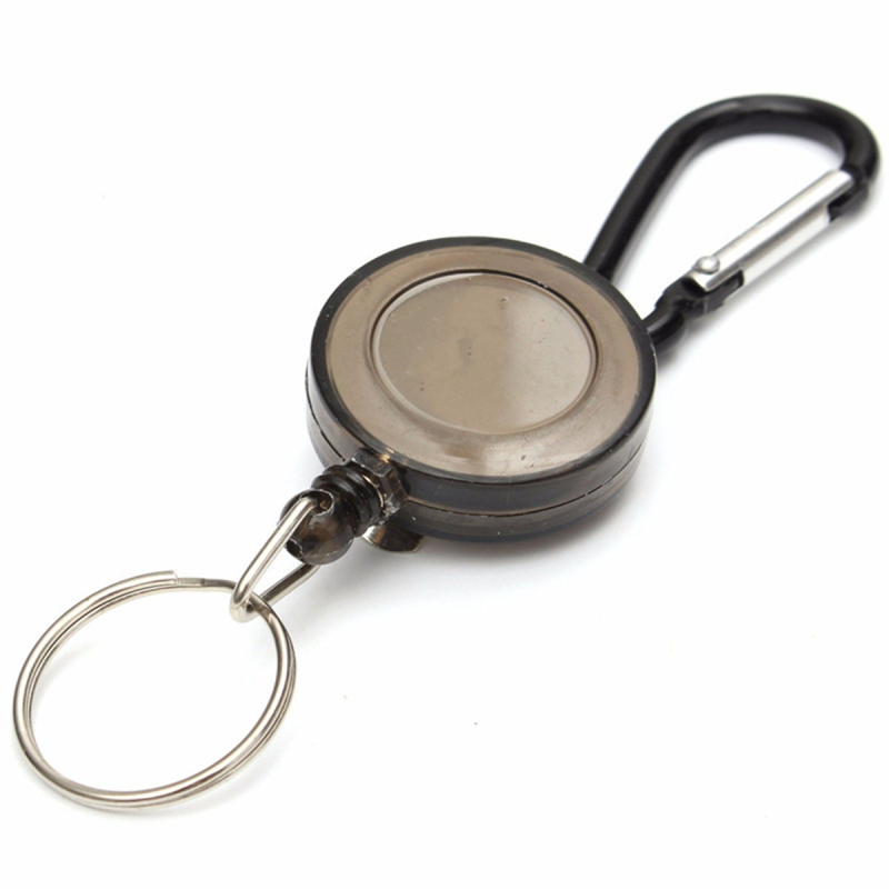 

Badge Reel Telescopic Key Buckle Carabiner Recoil Retractable Holder Key Chain