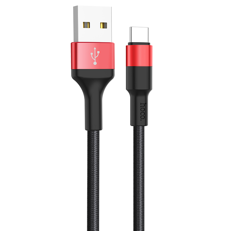 

HOCO X26 2.4A Type C USB 3.0 плетеный зарядный кабель для передачи данных 3.28ft / 1m для Xiaomi Mi A2 Pocophone F1