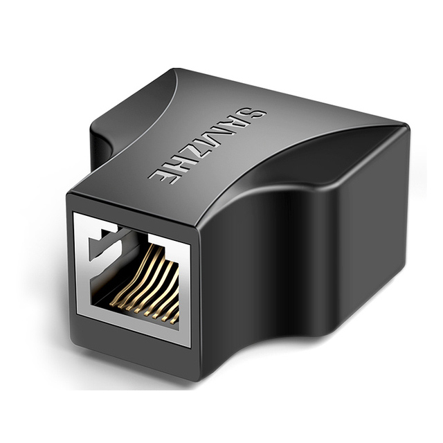 Find SAMZHE 303BK Network Cable Adapter Network Extension RJ45 Network Port Straight-through Connector Crystal Socket 5/6/7 Class Network Cable for Sale on Gipsybee.com with cryptocurrencies