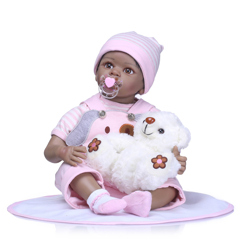 

NPK 55CM Reborn Baby Кукла Lifelike Soft Силиконовый Винил Real Мягкие детские игрушки для детей